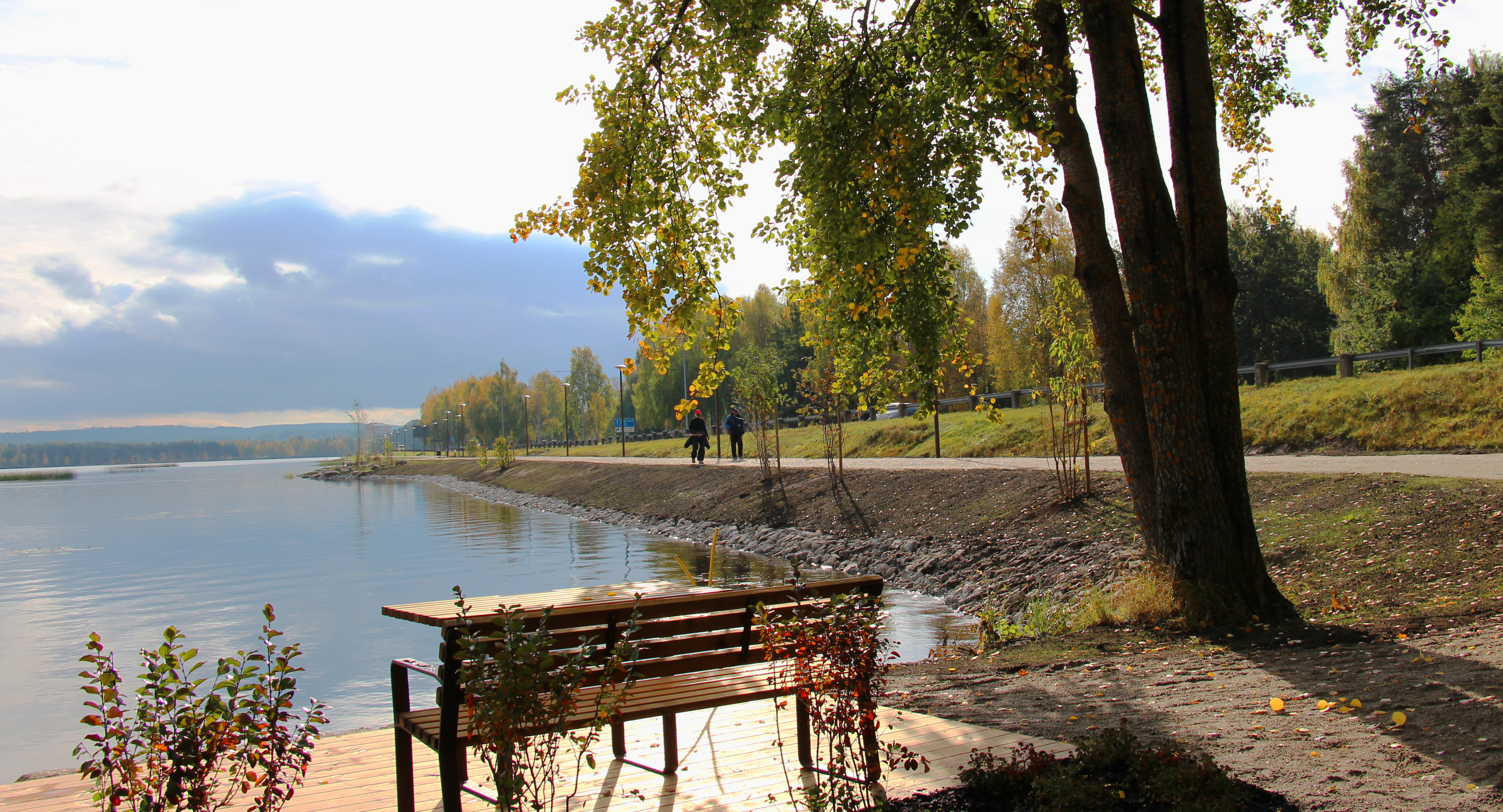 Bild på strandpromenaden