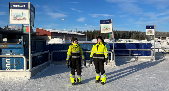 Foto över rampen på Lycksele ÅVC